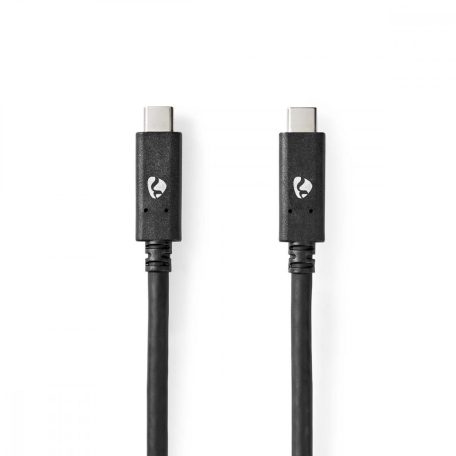 USB kábel | USB 3.2 Gen 1 | USB-C™ Dugasz | USB-C™ Dugasz | 100 W | 5 Gbps | Nikkelezett | 2.00 m | Kerek | PVC | Fekete | Doboz