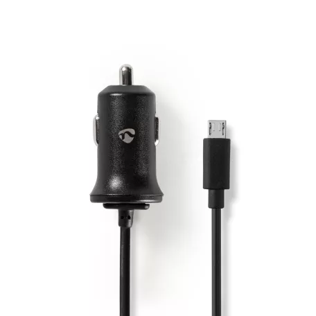 Autós Töltő | 12 W | 1x 2.4 A | Kimenő csatlakozók száma: 1 | Micro USB (Rögzített) Kábel | 1.00 m | Single Voltage Output