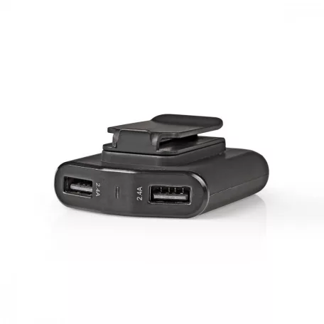 Autós Töltő | 48 W | 4x 2.4 A | Kimenő csatlakozók száma: 4 | Csatlakozó típusa: 4x USB-A | Hosszabbító Kábel | 1.80 m | Single Voltage Output