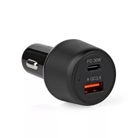Autós Töltő | 48 W | 2x 3.0 A | Kimenő csatlakozók száma: 2 | Csatlakozó típusa: USB-A / USB-C™ | | Automatikus Feszültség Kiválasztás