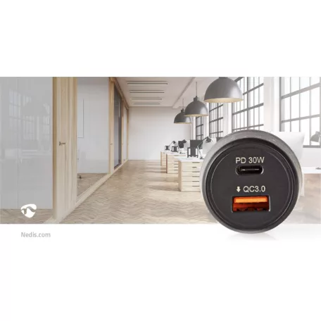 Autós Töltő | 48 W | 2x 3.0 A | Kimenő csatlakozók száma: 2 | Csatlakozó típusa: USB-A / USB-C™ | | Automatikus Feszültség Kiválasztás