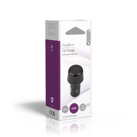 Autós Töltő | 45 W | 3.0 A | Kimenő csatlakozók száma: 1 | Csatlakozó típusa: USB-C™ | Automatikus Feszültség Kiválasztás