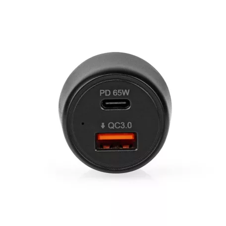Autós Töltő | 65 W | 2.0 / 3.0 / 3.25 A | Kimenő csatlakozók száma: 2 | Csatlakozó típusa: USB-A / USB-C™ | Automatikus Feszültség Kiválasztás