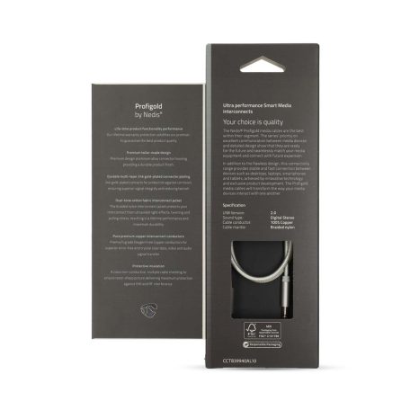 Lightning-Adapter | Apple Lightning, 8 Pólusú | 3.5 mm Dugasz | Aranyozott | 1.00 m | Kerek | Nylon