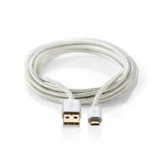   USB kábel | USB 2.0 | USB-A Dugasz | USB Micro-B Dugasz | 15 W | 480 Mbps | Aranyozott | 2.00 m | Kerek | Márkás / Nejlon Tok | Alumínium | Ablakos Fedő Doboz