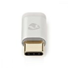 USB-C™ Adapter | USB 2.0 | USB-C™ Dugasz | USB Micro-B Aljzat | 480 Mbps | Kerek | Aranyozott | Ezüst | Ablakos Fedő Doboz
