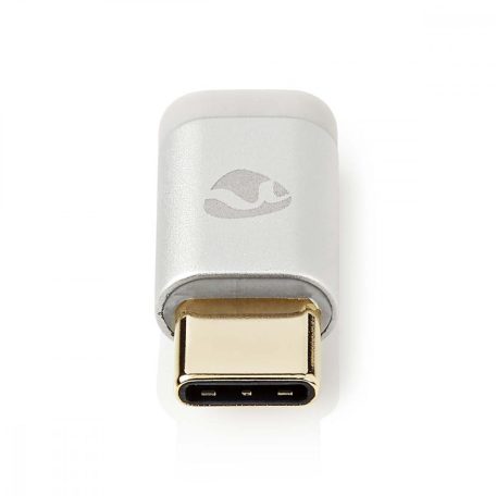 USB-C™ Adapter | USB 2.0 | USB-C™ Dugasz | USB Micro-B Aljzat | 480 Mbps | Kerek | Aranyozott | Ezüst | Ablakos Fedő Doboz