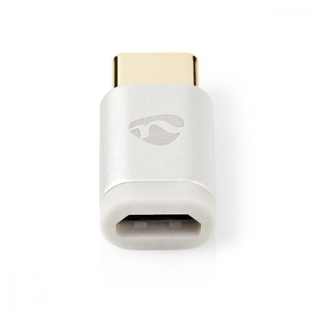 USB-C™ Adapter | USB 2.0 | USB-C™ Dugasz | USB Micro-B Aljzat | 480 Mbps | Kerek | Aranyozott | Ezüst | Ablakos Fedő Doboz