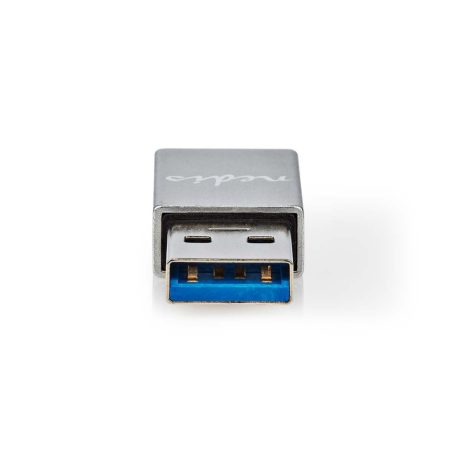 USB-A Adapter | USB 3.2 Gen 1 | USB-A Dugasz | USB-C™ Aljzat | 5 Gbps | Kerek | Nikkelezett | Ezüst | Fedődoboz