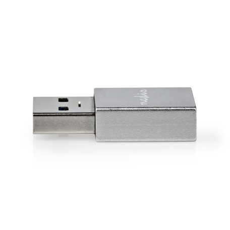 USB-A Adapter | USB 3.2 Gen 1 | USB-A Dugasz | USB-C™ Aljzat | 5 Gbps | Kerek | Nikkelezett | Ezüst | Fedődoboz