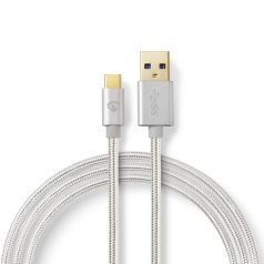   USB kábel | USB 3.2 Gen 1 | USB-A Dugasz | USB-C™ Dugasz | 15 W | 5 Gbps | Aranyozott | 1.00 m | Kerek | Márkás / Nejlon Tok | Alumínium | Ablakos Fedő Doboz
