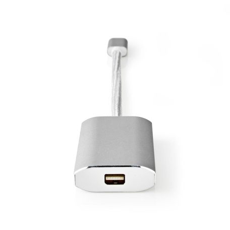 USB-C™ Adapter | USB 3.2 Gen 1 | USB-C™ Dugasz | Mini DisplayPort Aljzat | Power delivery | 0.20 m | Kerek | Aranyozott | Márkás / Nejlon Tok | Ezüst | Ablakos Fedő Doboz