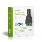 CCTV biztonsági csatlakozó | 3-as sorkapocs | 3.5mm Jack Aljzat | Aljzat | Fekete / Zöld