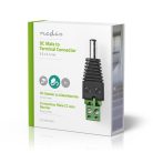 CCTV biztonsági csatlakozó | 2-es sorkapocs | 5.5 x 2.1 mm Dugasz | Dugasz | Fekete / Zöld