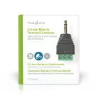 CCTV biztonsági csatlakozó | 3-as sorkapocs | 3.5mm Jack Dugasz | Dugasz | Fekete / Zöld