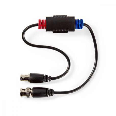 CCTV földhurok leválasztó | Aljzat / Dugasz | 75 Ohm | PVC | Fekete