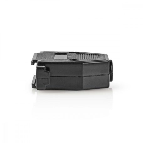 D-Sub csatlakozó ház | Nem nélküli | Egyenes | 1 db | ABS | Fekete | Műanyag Zacskó