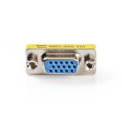 VGA adapter | VGA Aljzat | VGA Aljzat | Nikkelezett | Egyenes | Fém | Fém | Műanyag Zacskó