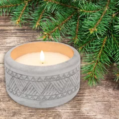   Home CDL 14 LED-es kőmécses, valódi viasz, LED, ismétlődő időzítés, 8,5 cm magas