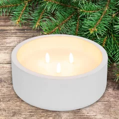   Home CDL 20 LED-es kőmécses, valódi viasz, 3 db LED, ismétlődő időzítés, 8 cm magas
