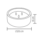 Home CDL 20 LED-es kőmécses, valódi viasz, 3 db LED, ismétlődő időzítés, 8 cm magas