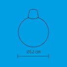 Home CDM 10 akril dekoráció, 2db hidegfehér LED, 12cm átmérő, mozgó fényjáték