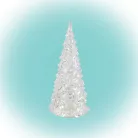 Home CDM 12 LED-es fenyőfa asztali dísz, 12cm, 3D akril dekoráció