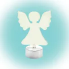 LED-es asztali dísz, angyal