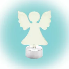 LED-es asztali dísz, angyal