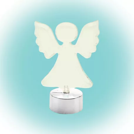LED-es asztali dísz, angyal