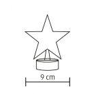 LED-es asztali dísz, csillag