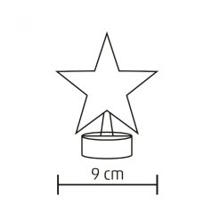 LED-es asztali dísz, csillag