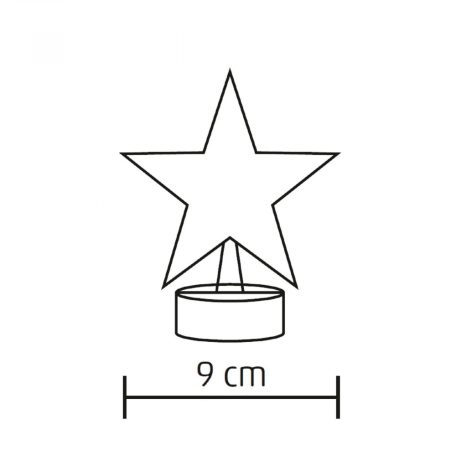 LED-es asztali dísz, csillag