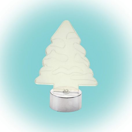 LED-es asztali dísz, fenyőfa