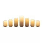 Kültéri, távirányítható LED-es gyertya szett