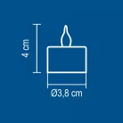 Home CD 2/WX LED-es teamécses, narancssárga LED, 2 db