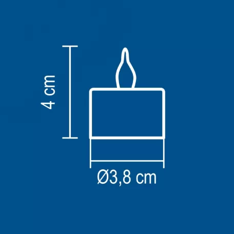 Home CD 2/WX LED-es teamécses, narancssárga LED, 2 db