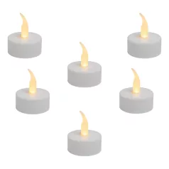 Home CD 6/WH LED-es teamécses, narancssárga LED, 6 db