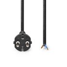 Porszívó tápkábel | 10.0 m | CEE 7/17 | 250 V AC | 16 A | Fekete | PVC