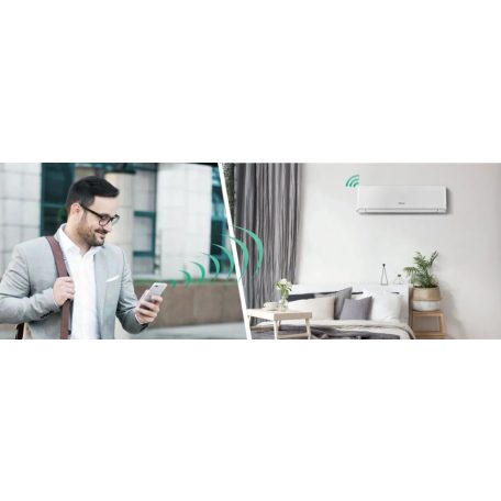 Hisense Energy Expert pro Plus CF50XS1FG 5,2 kW mono oldalfali hűtő-fűtő klíma szett A+++ fűtésre optimalizált WIFI-s hőszívattyús légkondícionáló scop4,1