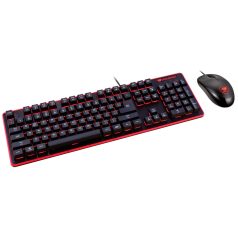   COUGAR Deathfire CGR-WXNMB-DF-HU vezetékes gamer magyar billentyűzet és egér