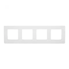   Chameleon Flow sorolókeret sorolható kapcsolóhoz, 4 kimenet, fehér