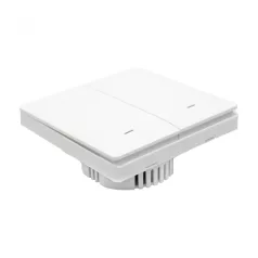   Chameleon CH-WZB-WSW-200 kétkörös kapcsoló, vezeték nélküli, 150 m hatótáv, 2 kimeneti csatorna, 230 V, ZigBee 3.0, 109 x 101 x 53 mm