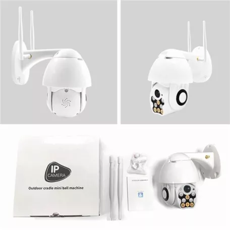 Pro vison Onvif 20P Wifi IP Kültéri Térfigyelő Kamera Full HD 1080p - 5MP - v380pro új típus 2 antennás ip65 megfigyelő biztonsági készlet mozgás követés hangfelvétel, CH22-2, V380PRO app.