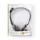 PC headset | Fülre Illeszkedő | Stereo | 2x 3.5 mm | Felhajtható Mikrofon | Fekete