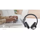 PC headset | Teljes Fület Befedő Kialakítás | Stereo | 2x 3.5 mm | Felhajtható Mikrofon | Fekete