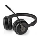 PC headset | Fülre Illeszkedő | Stereo | Bluetooth | Felhajtható Mikrofon | Fekete