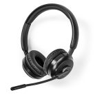 PC headset | Fülre Illeszkedő | Stereo | Bluetooth | Felhajtható Mikrofon | Fekete