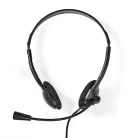 PC headset | Fülre Illeszkedő | Stereo | USB Type-A / USB Type-C™ | Felhajtható Mikrofon | Fekete