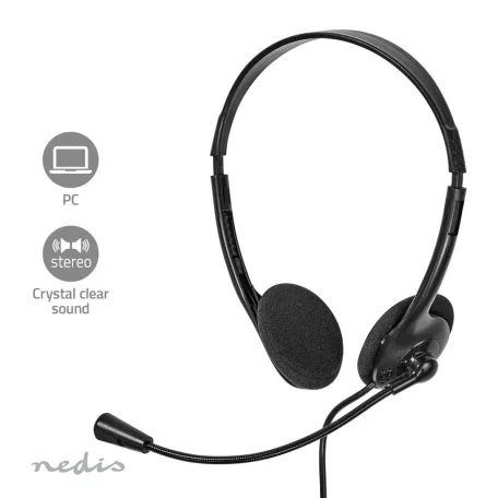 PC headset | Fülre Illeszkedő | Stereo | USB Type-A / USB Type-C™ | Felhajtható Mikrofon | Fekete